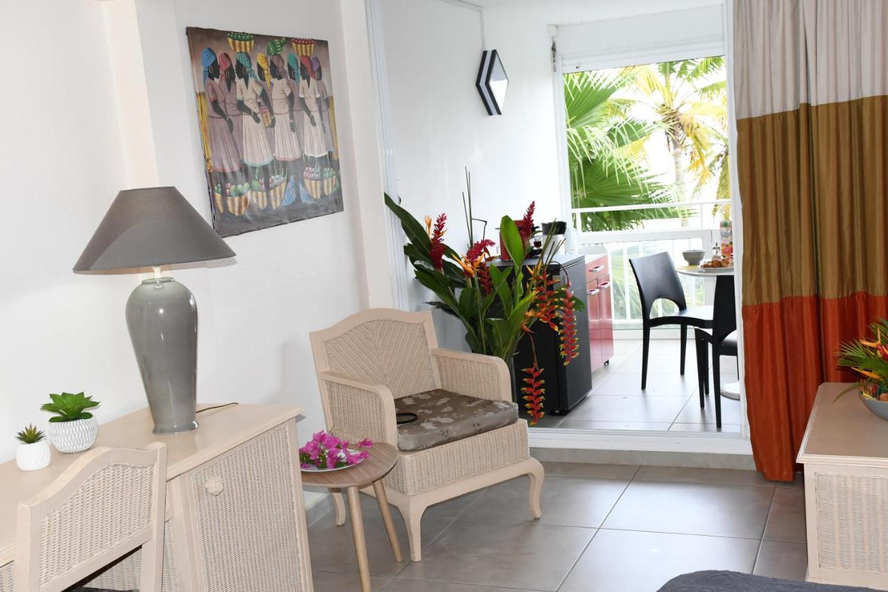 Residence La Vieille Tour - Zenitude - Grand Studio Vue Mer Acces Plage Privative Le Gosier  Exterior foto